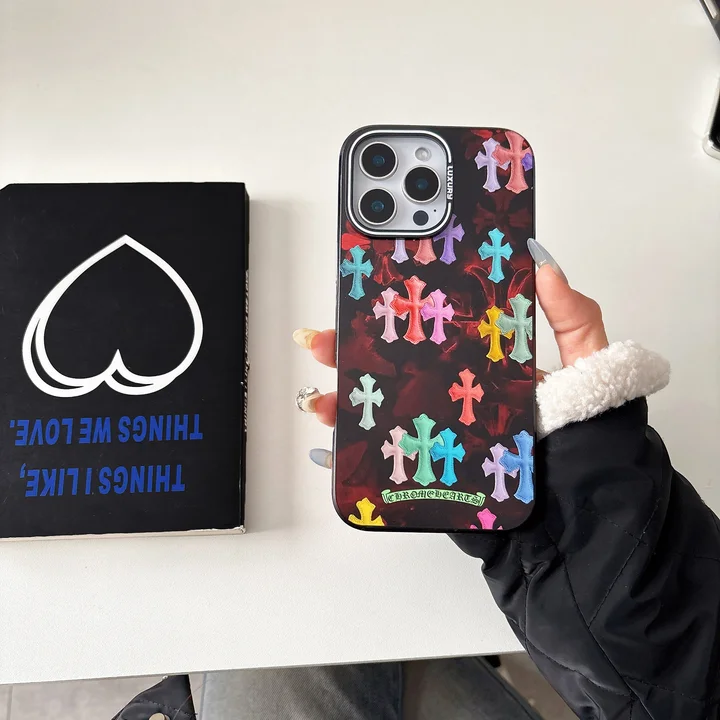 chrome hearts iphone 15/15pro case