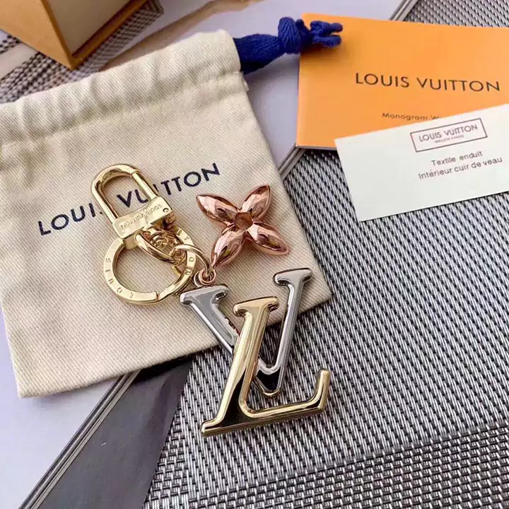 Louis Vuitton rose gold keychain