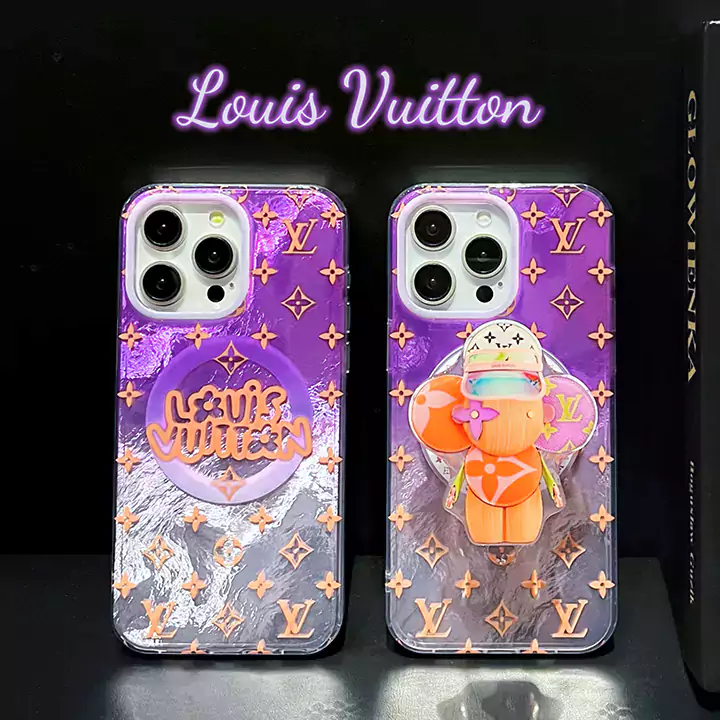 LV purple - themed magnetic stand iPhone case