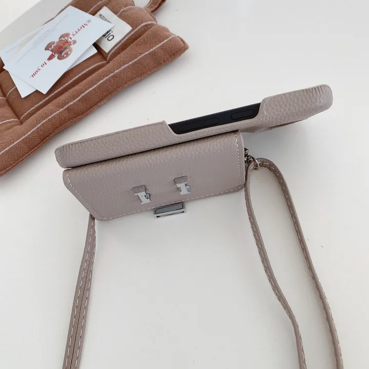  hermes card - slot crossbody iphone 15/15pro case