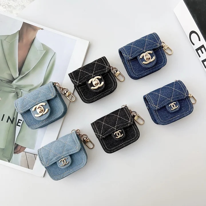 Chanel - inspired denim AirPods case