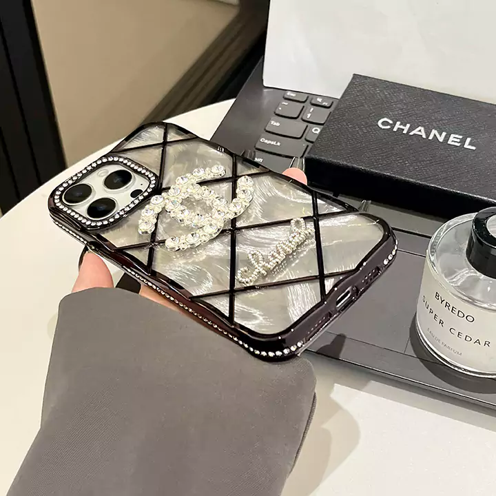 chanel quilted rhinestone organza cardstock iphone case