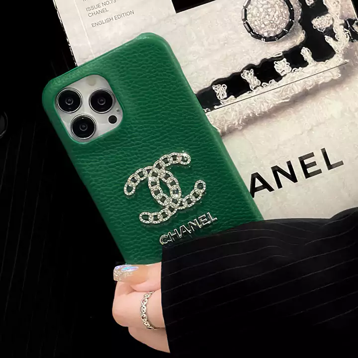 chanel 5-color diamond silver logo iphone 16/16pro/pro max case