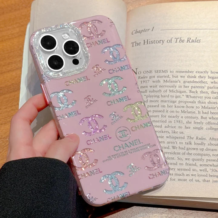 chanel pink sparkling iphone case