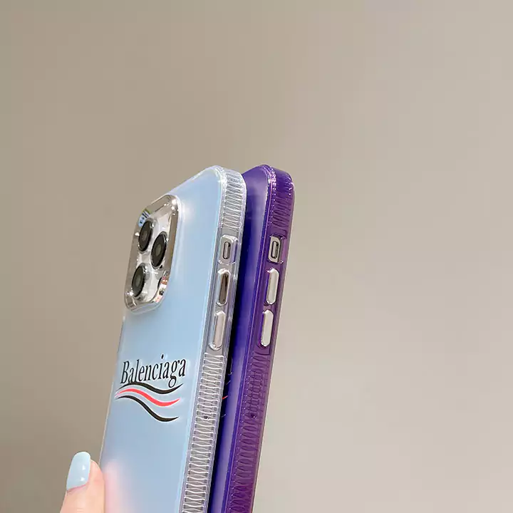 balenciaga multi-color semi-transparent iphone 16/16pro/pro max case