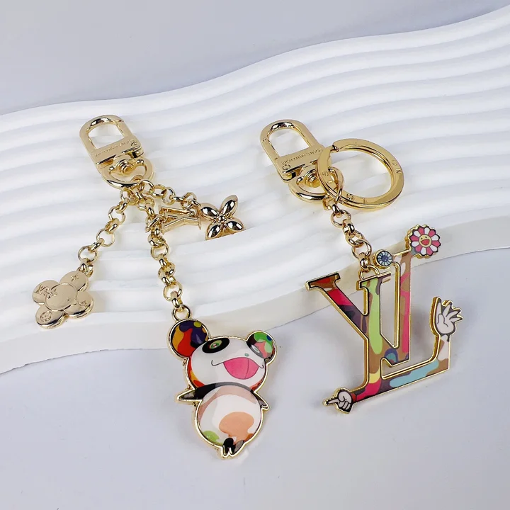 Louis Vuitton colorful panda keychain