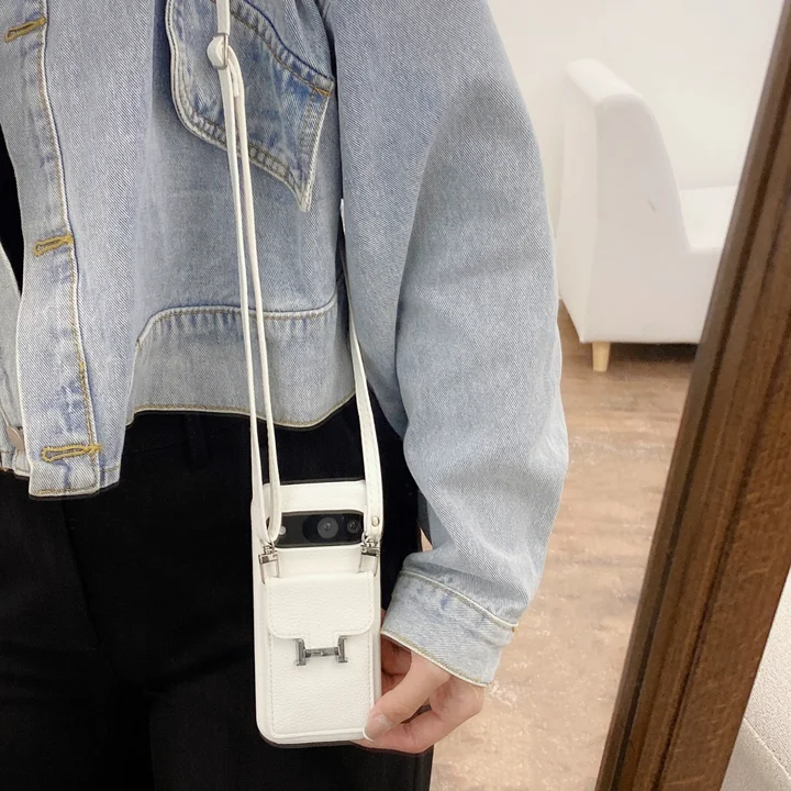  hermes card - slot crossbody iphone 14/14pro case