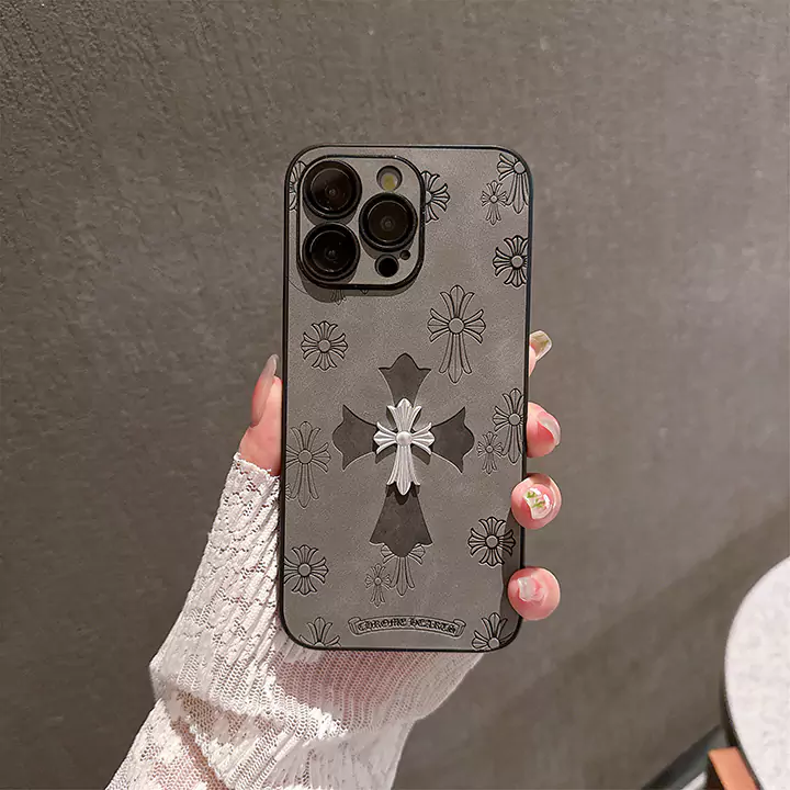 chrome hearts metal logo iphone case