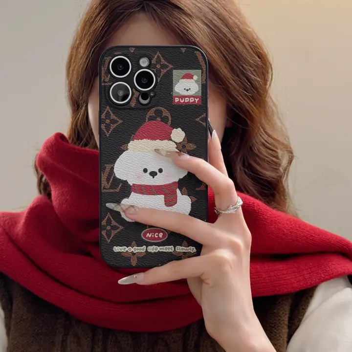 louis vuitton christmas puppy monogram iphone case