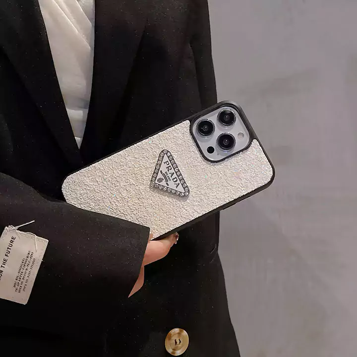 Prada crystal logo iPhone case
