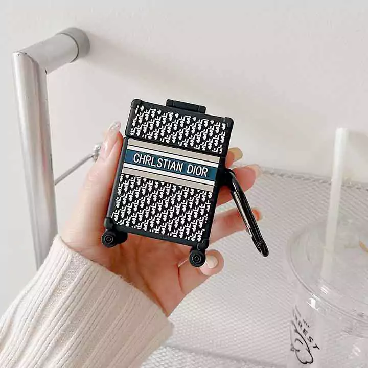 Dior - inspired luggage - style AirPods case