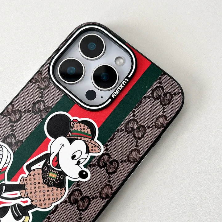 gucci mickey and minnie iphone case