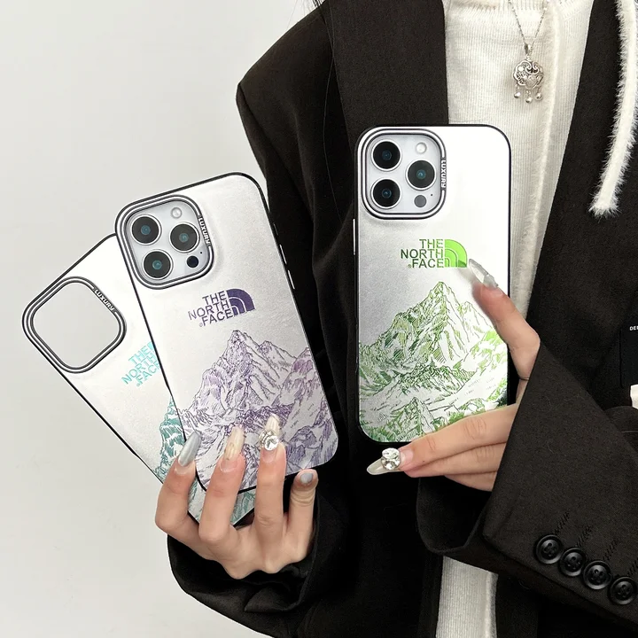 the north face three - tone silver iphone case