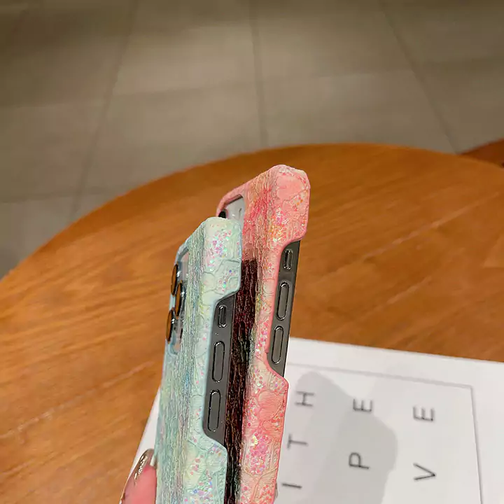 prada glitter lace trim iphone 16/16pro/pro max case