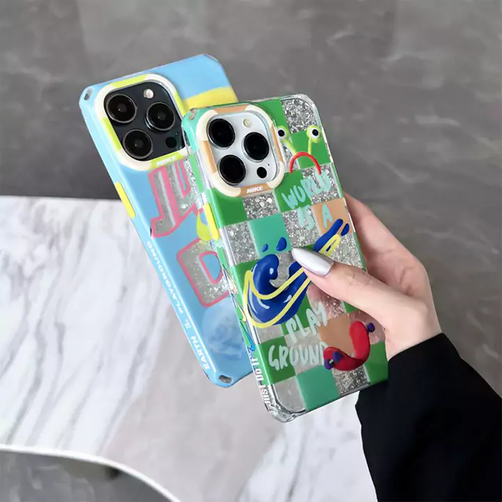 nike just do it green checkered iphone case