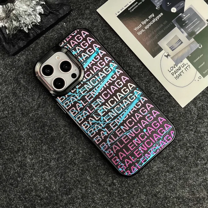  sterling silver plated balenciaga iphone 14/14pro case