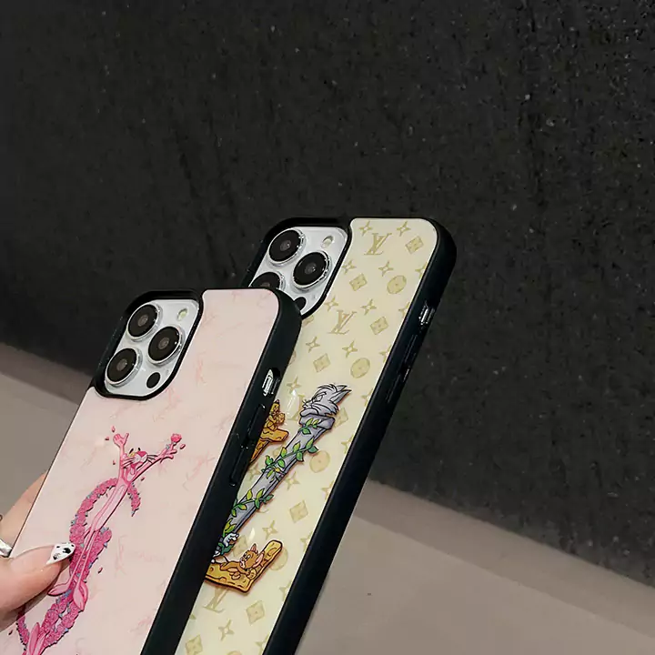 YSL Pink Panther cartoon iPhone case