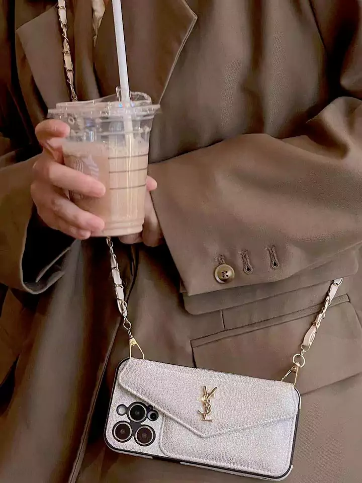 YSL crossbody iphone case