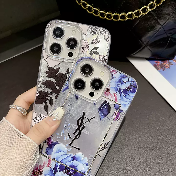  shiny surface ysl iphone 16/16pro case