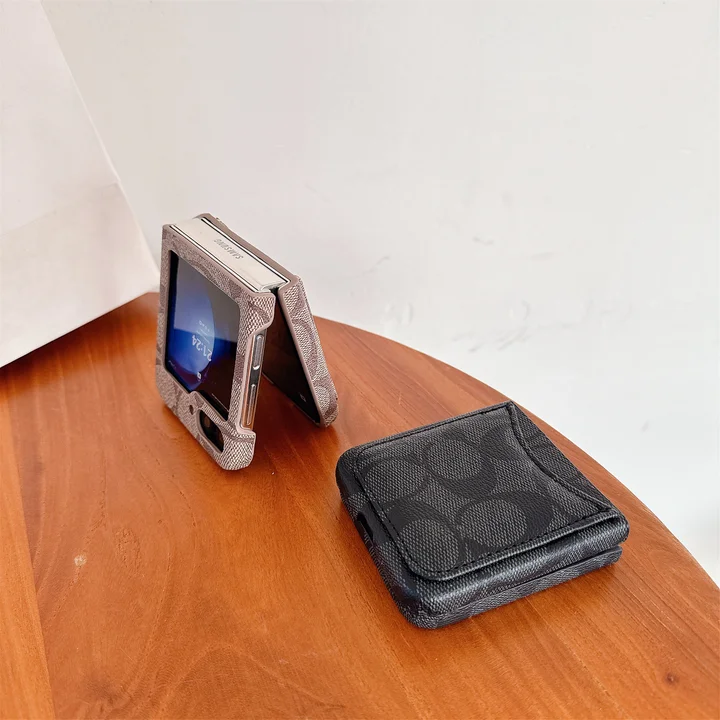 coach card - holder fold - over flip iphone case