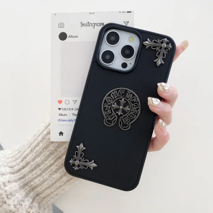  chrome hearts iphone 14/14pro case