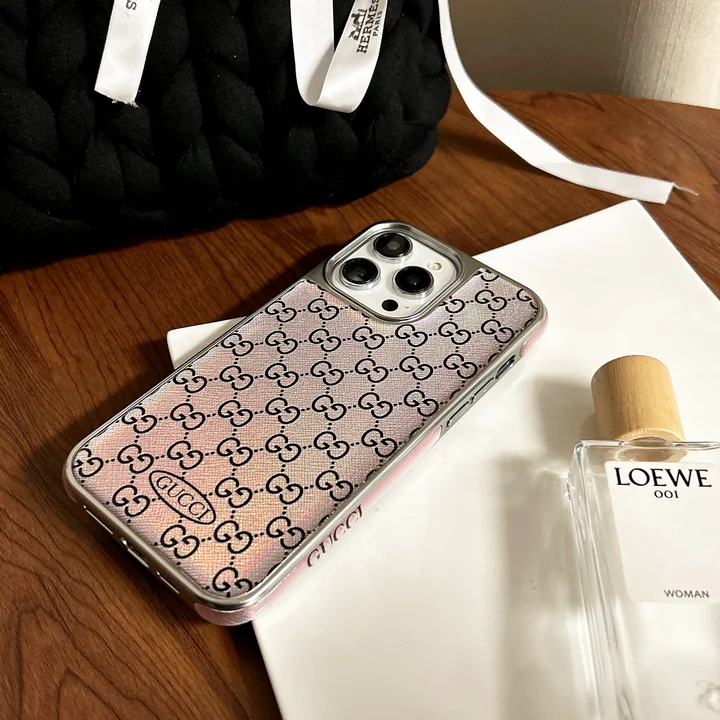 gucci holographic mini-logo iphone 16/16pro/pro max case