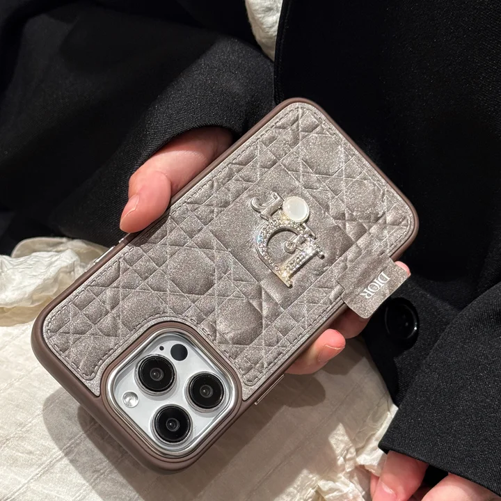 Dior snow velvet silver iPhone case