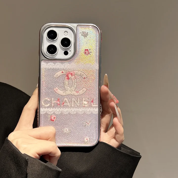 chanel floral print iphone 16/16pro/pro max case