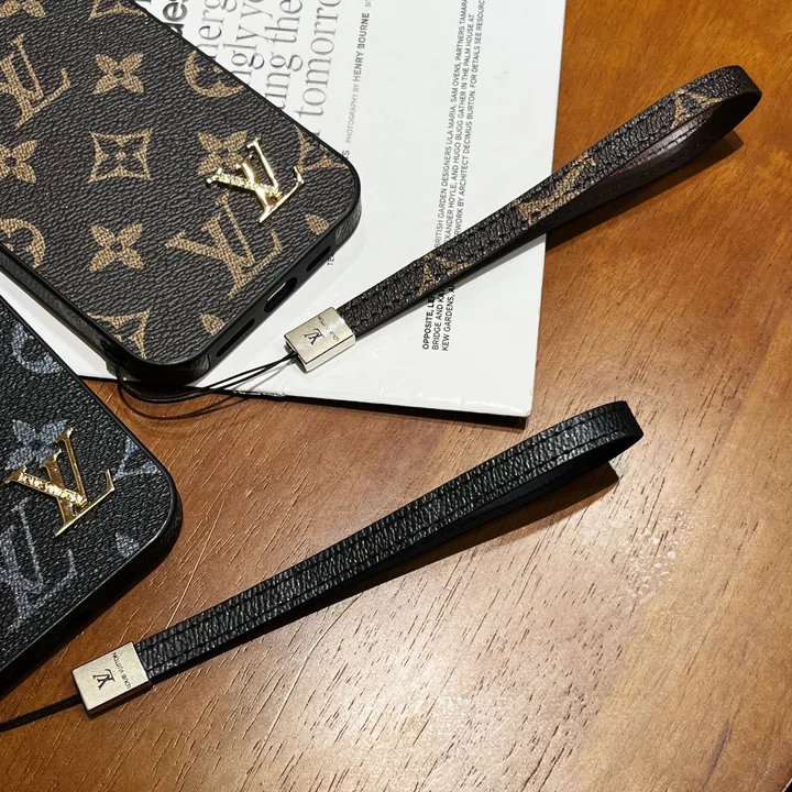 louis vuitton leather metal logo monogram iphone 16/16pro/pro max case