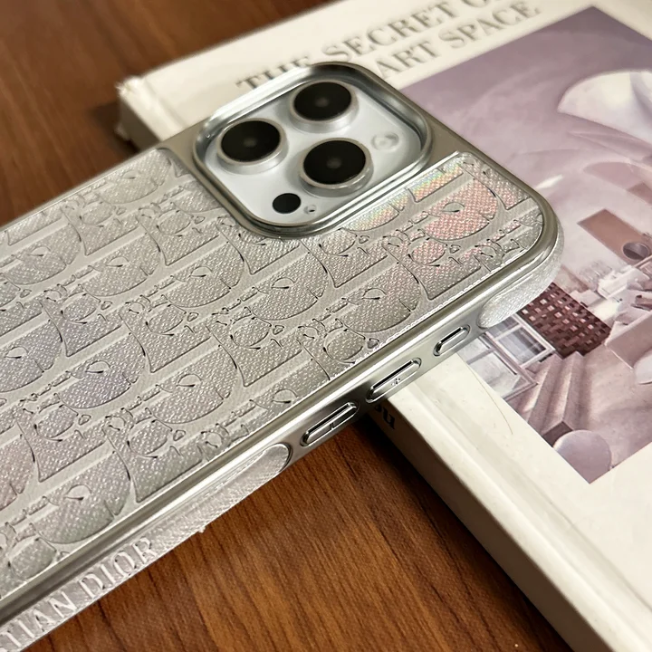 dior pink white all-over logo iphone 16/16pro/pro max case