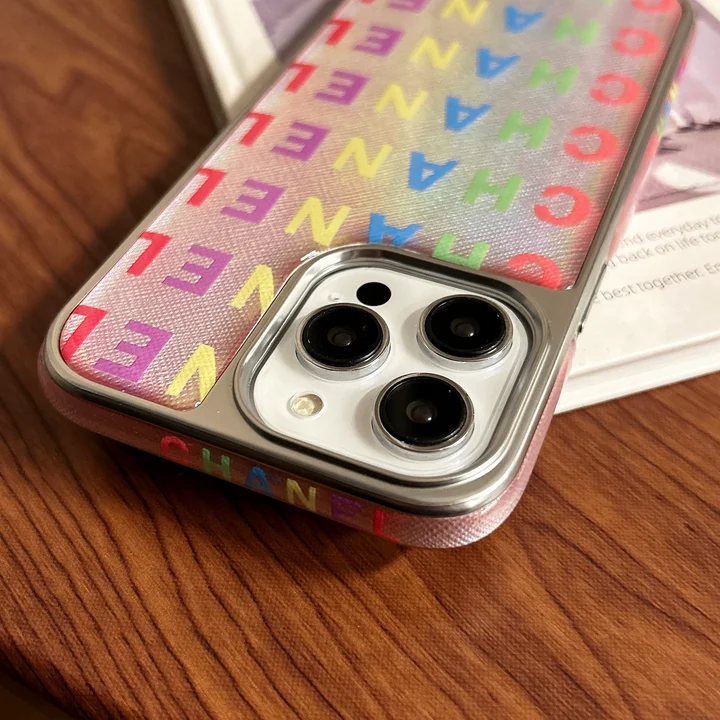 chanel colorful letter logo iphone 16/16pro/pro max case