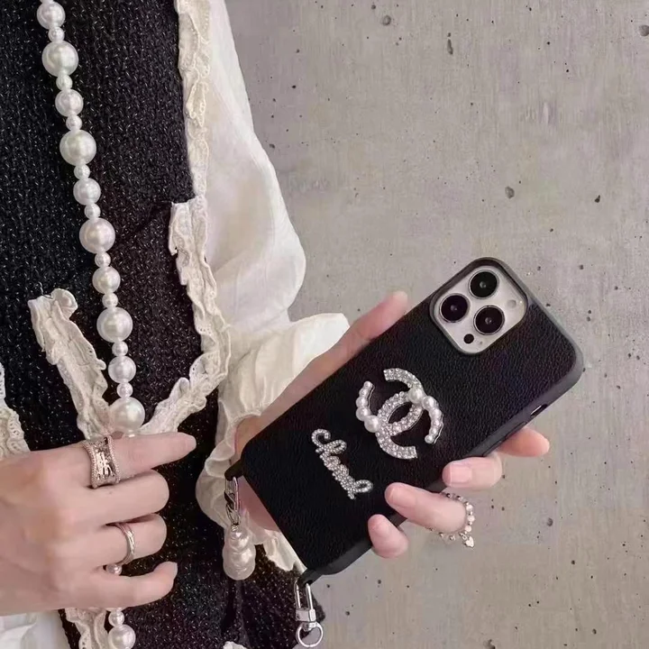 chanel crossbody pearl bracelet iphone 16/16pro/pro max case