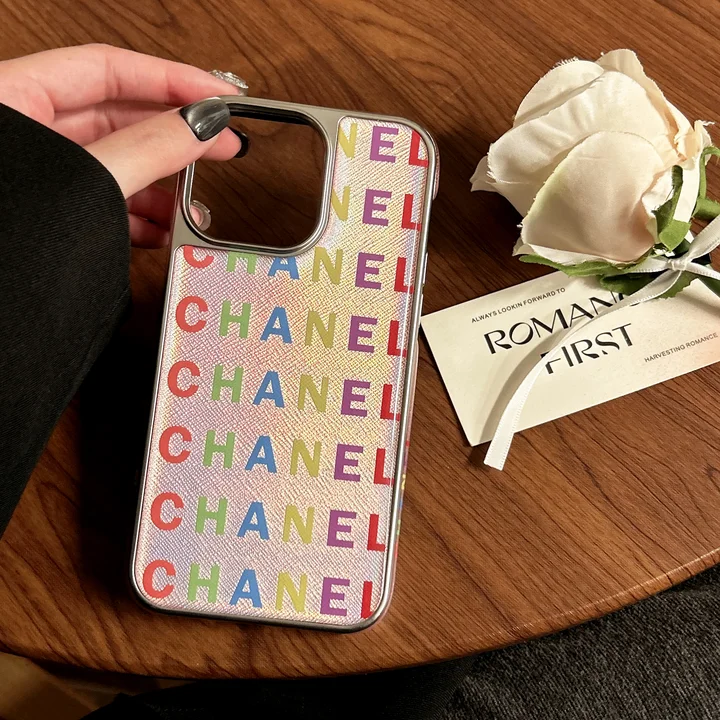 chanel colorful letter logo iphone 16/16pro/pro max case