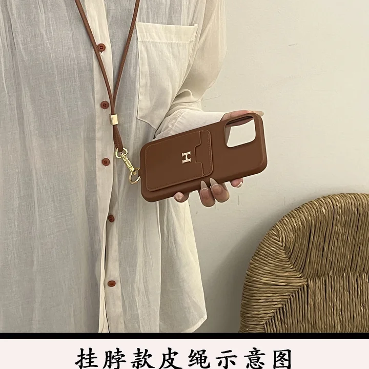 hermès cardholder crossbody iphone 16/16pro/pro max case