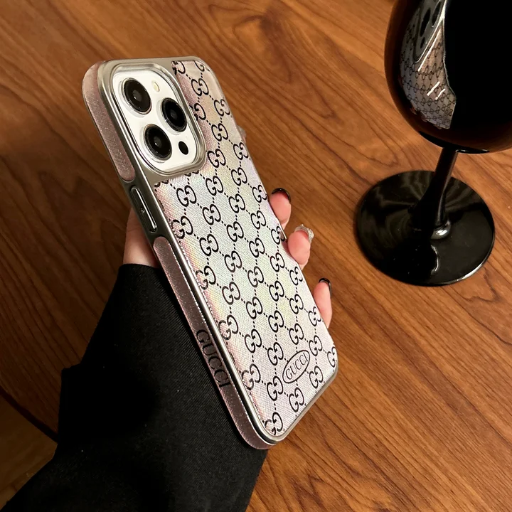 gucci holographic mini-logo iphone 16/16pro/pro max case