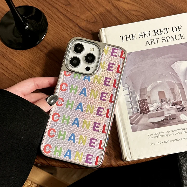 chanel colorful letter logo iphone 16/16pro/pro max case
