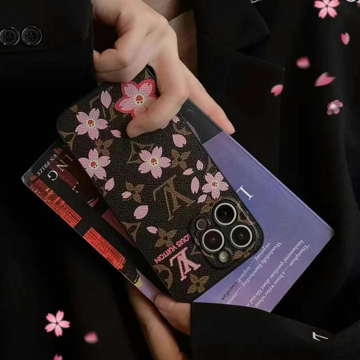 louis vuitton cherry blossom monogram iphone 16/16pro/pro max case