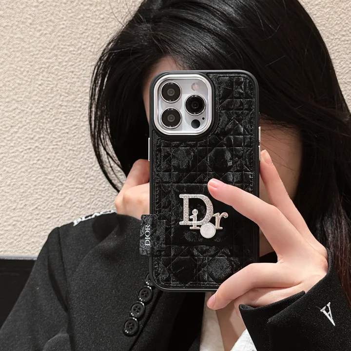 Dior snow velvet silver iPhone case