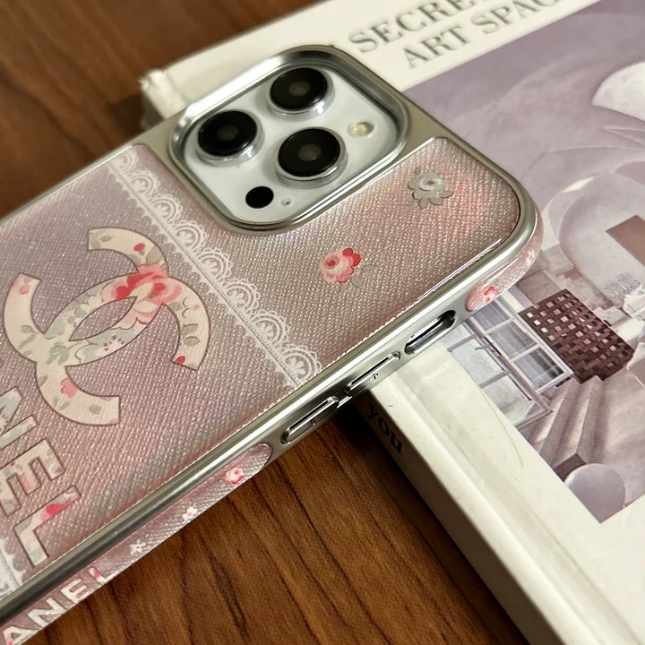 chanel floral print iphone 16/16pro/pro max case