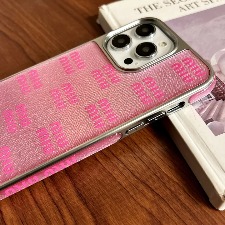 miumiu pink cute iphone 16/16pro/pro max case