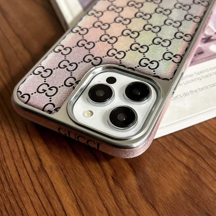 gucci holographic mini-logo iphone 16/16pro/pro max case