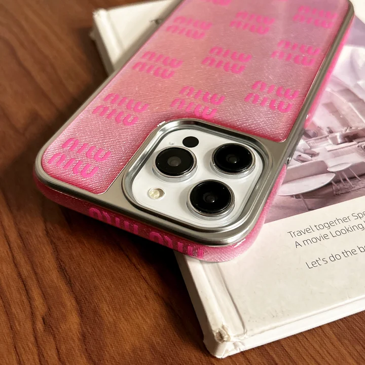 miumiu pink cute iphone 16/16pro/pro max case