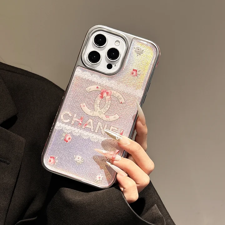chanel floral print iphone 16/16pro/pro max case