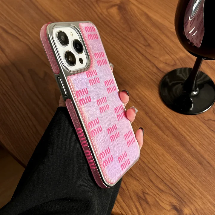 miumiu pink cute iphone 16/16pro/pro max case
