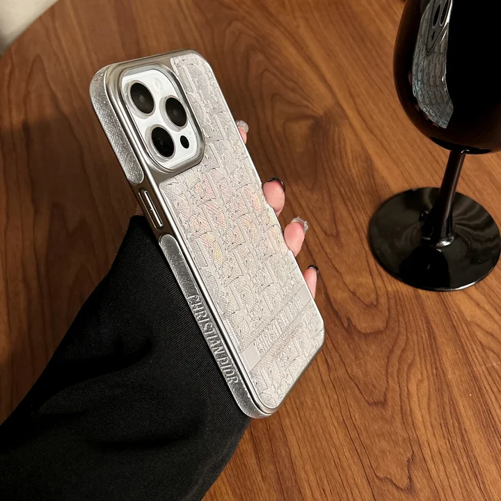 dior pink white all-over logo iphone 16/16pro/pro max case