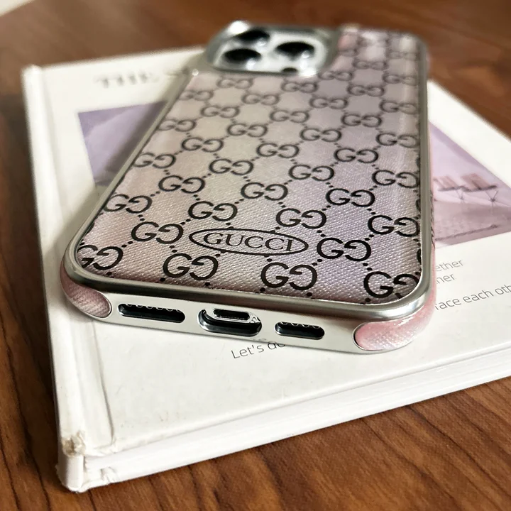 gucci holographic mini-logo iphone 16/16pro/pro max case