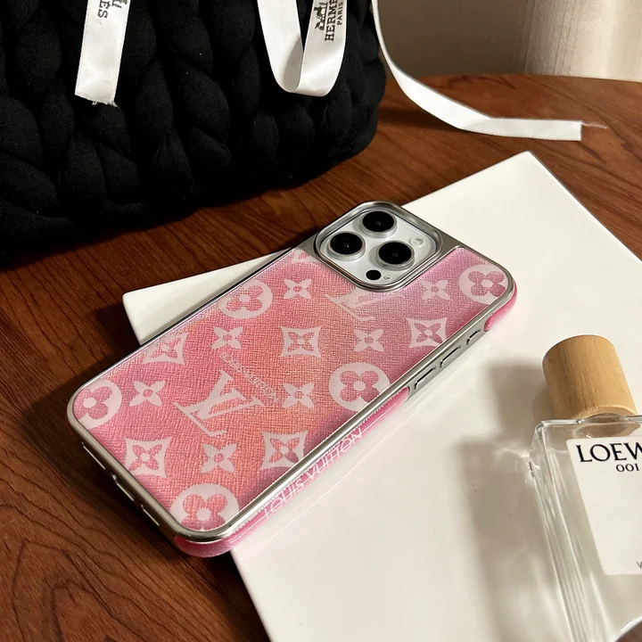 louis vuitton white pink gold monogram iphone 16/16pro/pro max case