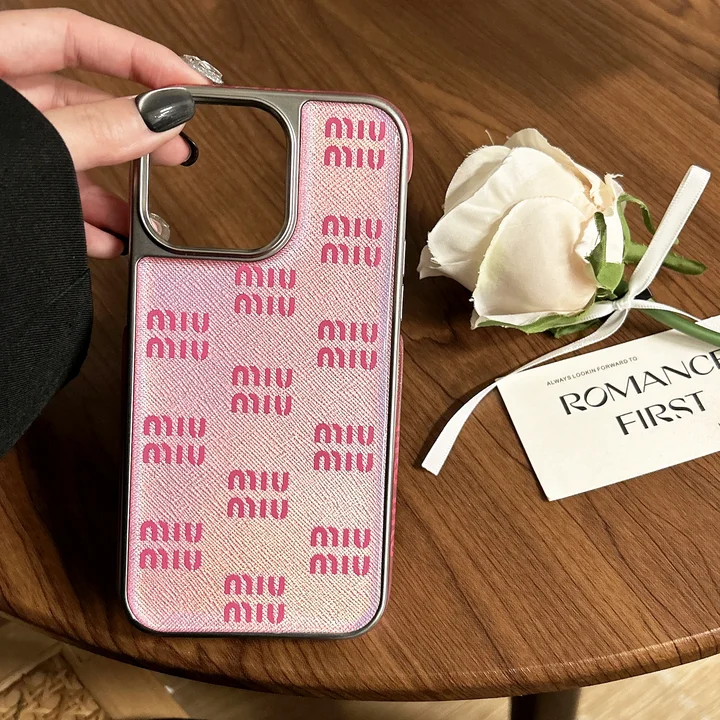 miumiu pink cute iphone 16/16pro/pro max case