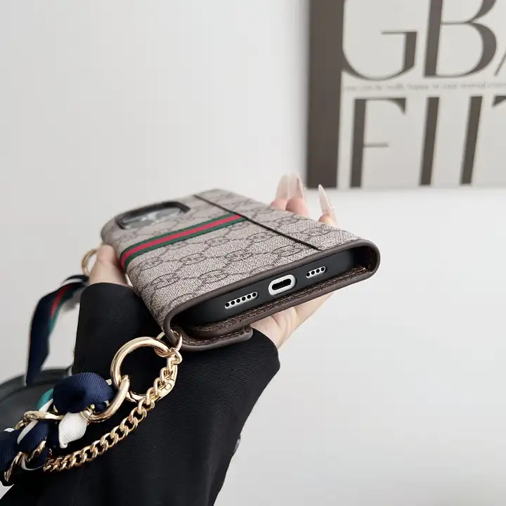 louis vuitton gucci courier pouch silk scarf chain iphone 16/16pro/pro max case